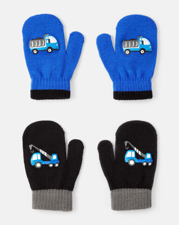 Garçons - 2 paires de mitaines en tricot KOMBI – Garçon, 