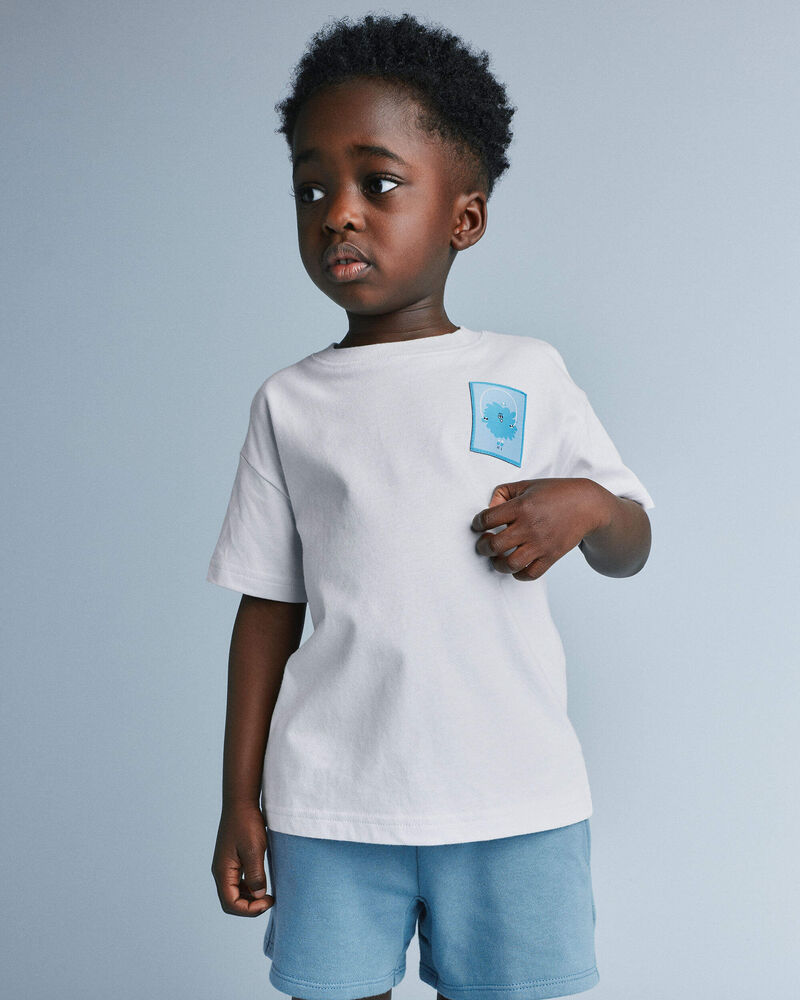Toddler Squish Relaxed Graphic Tee - Light Grey, image 4 of 6 slides
