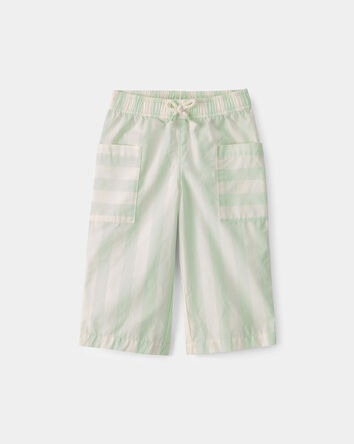 B&eacute;b&eacute; fille - Pantalon &agrave; rayures - Vert/Ivoire, 