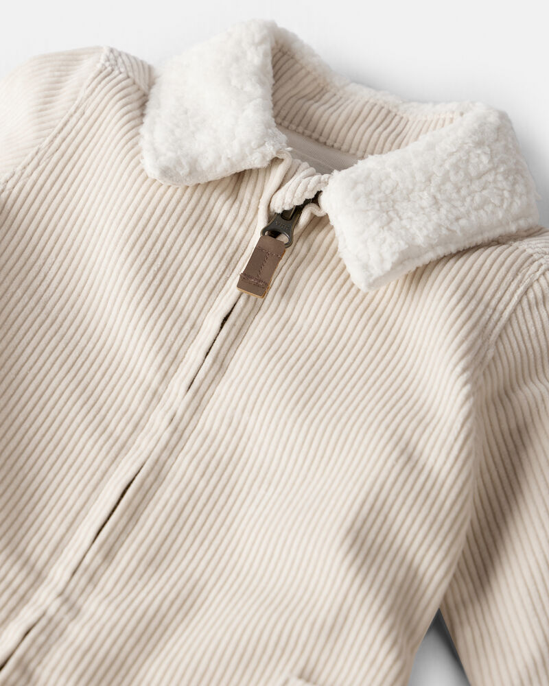 Baby Organic Cotton Corduroy Romper, image 3 of 5 slides