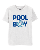 Toddler Pool Boy Graphic Tee - Grey, image 1 of 3 slides
