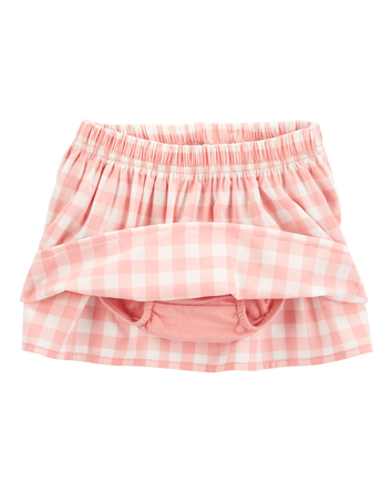 Baby 2-Piece Gingham Skort Outfit Set, 