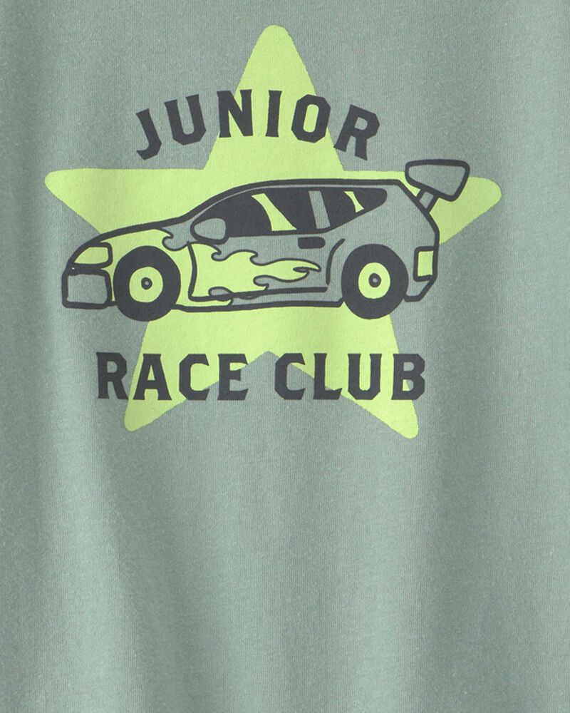Tout-petit gar&ccedil;on - T-shirt &agrave; imprim&eacute; &laquo;Junior Race Club&raquo; - Vert, image 2 sur 2 diapositives