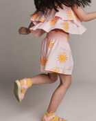 Tout-petit fille - Short ample avec poches &agrave; imprim&eacute; Rayon de soleil - Rose, image 3 sur 7 diapositives