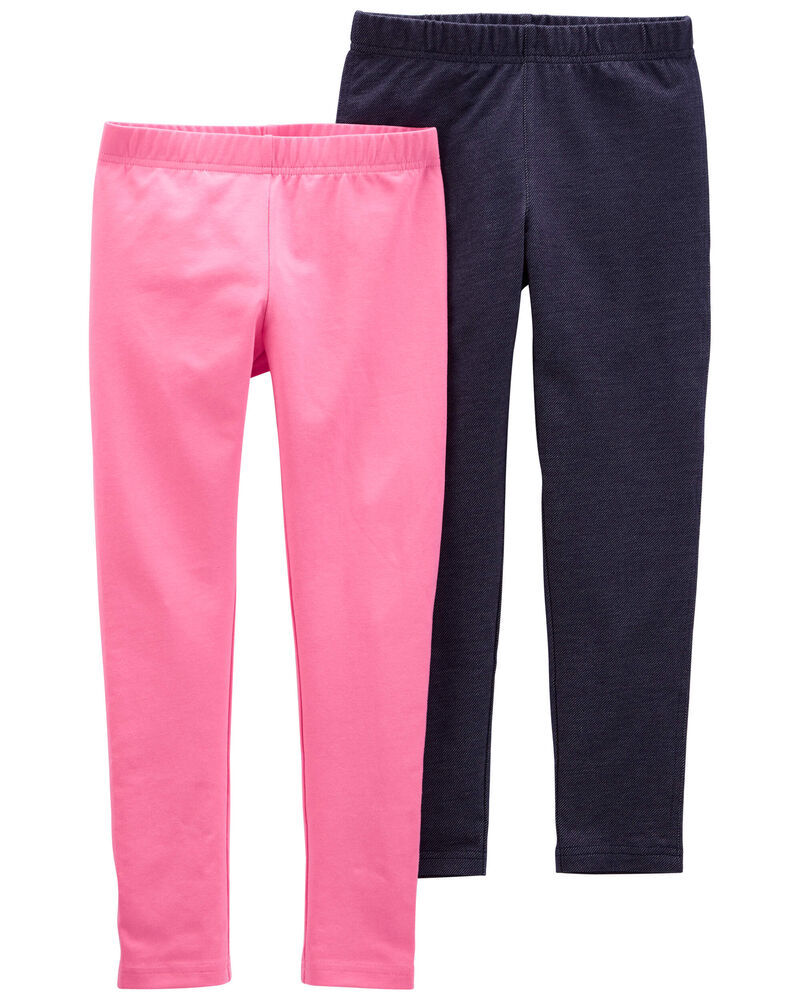 Jeune Emballage de 2 leggings extensibles, image 1 sur 1 diapositives