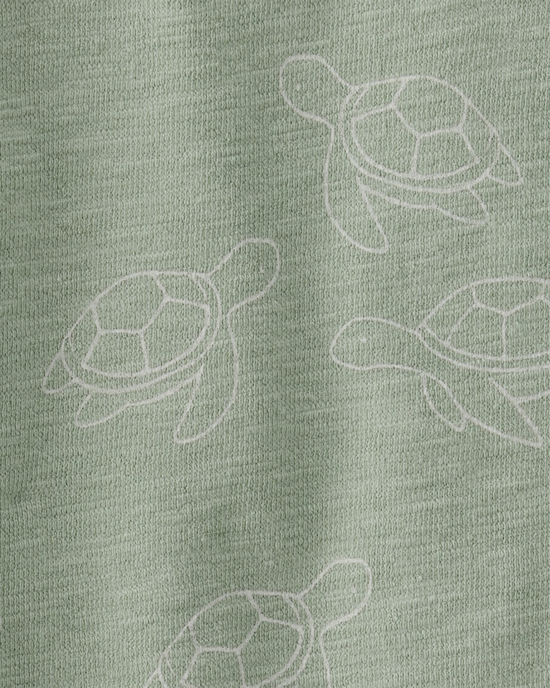 Toddler Boy 2-Piece Turtles-Print Set Made with Organic Cotton, image 4 of 5 slides