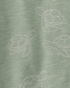 Toddler Boy 2-Piece Turtles-Print Set Made with Organic Cotton, image 4 of 5 slides
