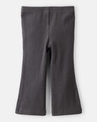 Baby Girl Cotton Flare Active Pants - Black, image 2 of 4 slides