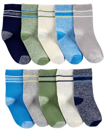 Kid 10-Pack Marled Socks, 
