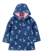Colour Changing Rain Jacket - Navy, image 3 of 6 slides