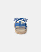 Baby Girl Striped Sandals - Blue, image 3 of 6 slides