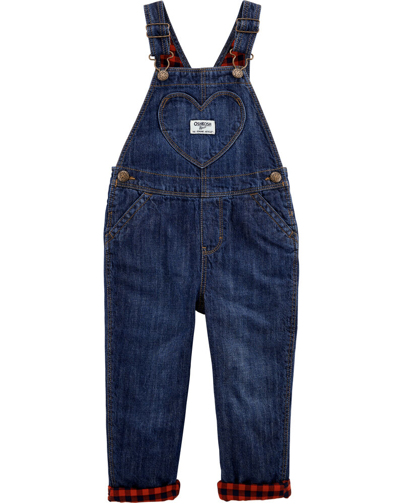 Lined Heart Pocket Overalls