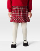 Toddler Girl Plaid Cotton Skirt - Red, image 3 of 6 slides