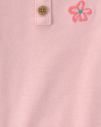 Baby Girl 2-Piece Floral Sleeveless Top & Short Set - Pink, 