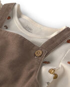 Baby Girl 2-Piece Organic Cotton Corduroy Jumper Set, image 4 of 7 slides