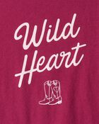 Filles - T-shirt &agrave; manches longues &agrave; imprim&eacute; Wild Heart - Rouge, image 2 sur 2 diapositives