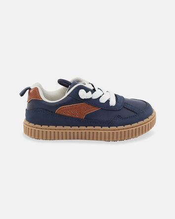 Toddler Boy Casual Shoes - Navy/Brown, 