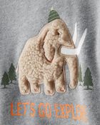 Toddler Boy Mammoth Pullover Sweatshirt - Grey, image 2 of 4 slides