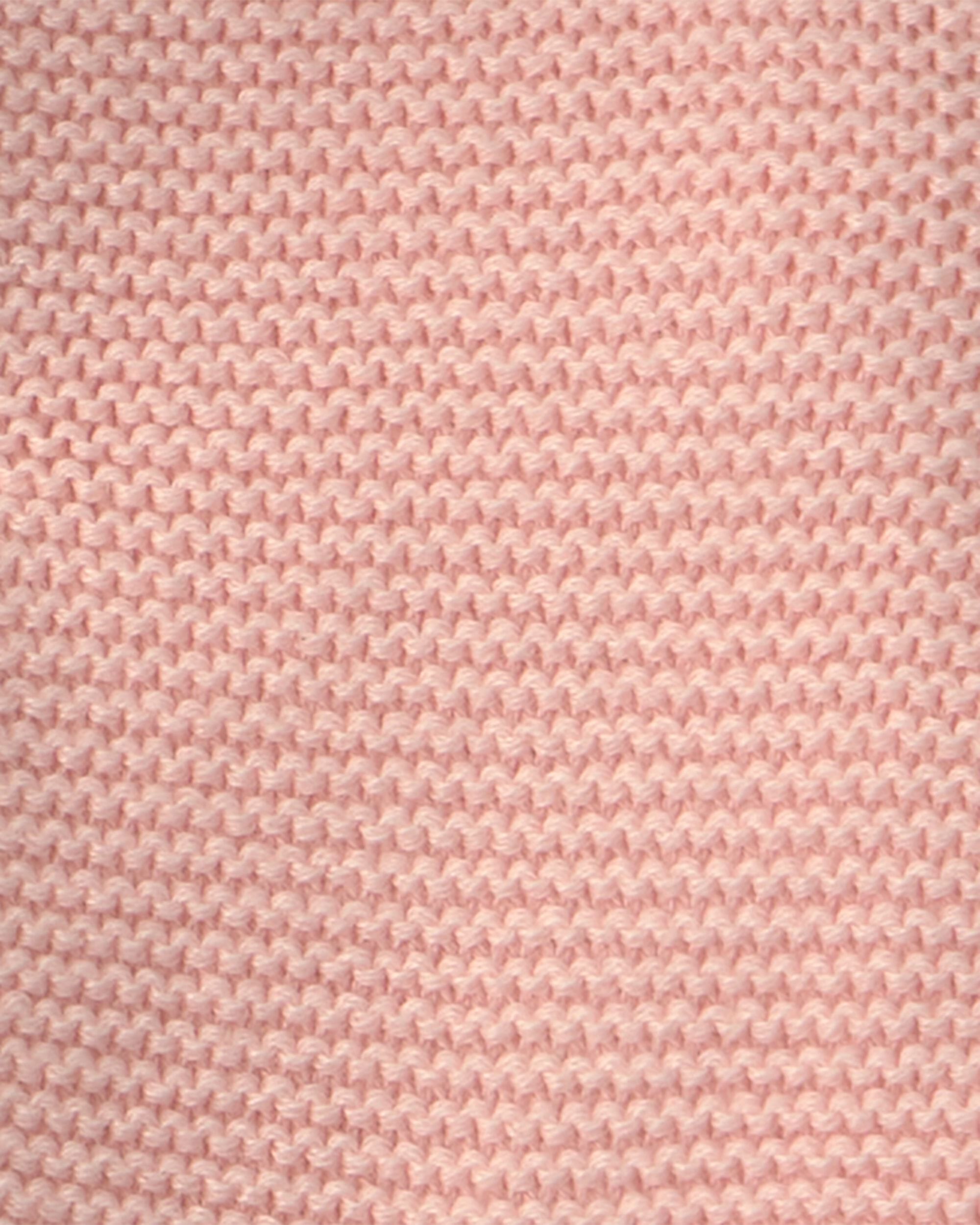 Baby Girl Bear Sweater Knit Hooded Jacket - Pink | Carter's