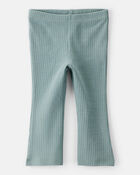 Baby Girl Cotton Flare Active Pants - Green, image 1 of 4 slides