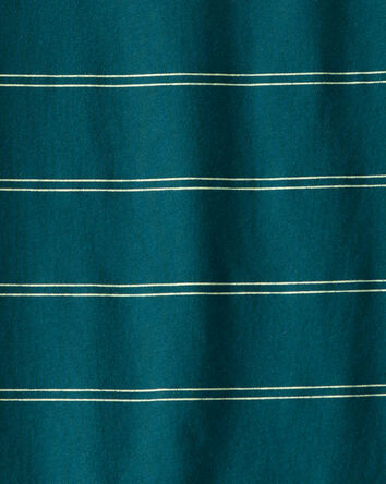 Boys Striped Long-Sleeve T-Shirt - Teal, 