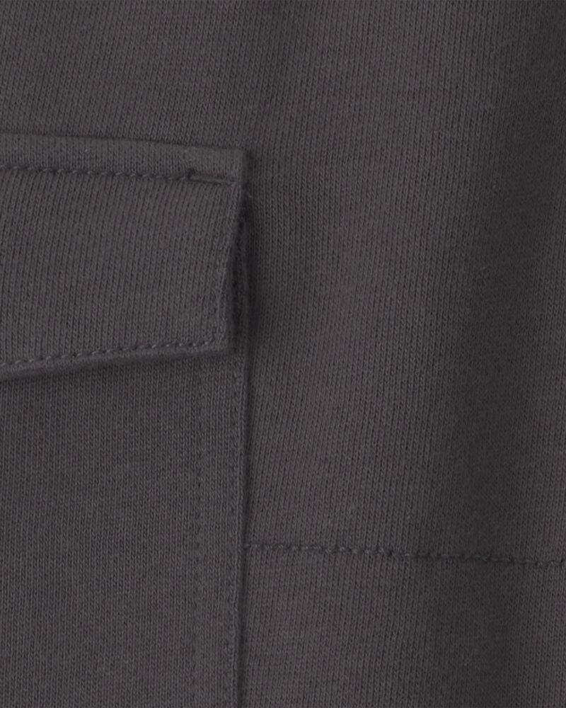 Pantalon de jogging cargo en jersey bouclette pour tout-petit - Gris, image 5 sur 5 diapositives
