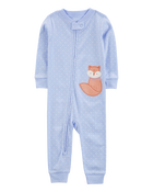 Toddler 1-Piece Fox 100% Snug Fit Cotton Footless Pyjamas, image 1 of 4 slides