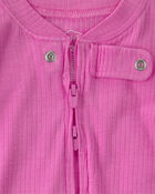 Baby Girl PurelySoft Snug Fit 1-Piece Pyjama - Pink, image 6 of 9 slides