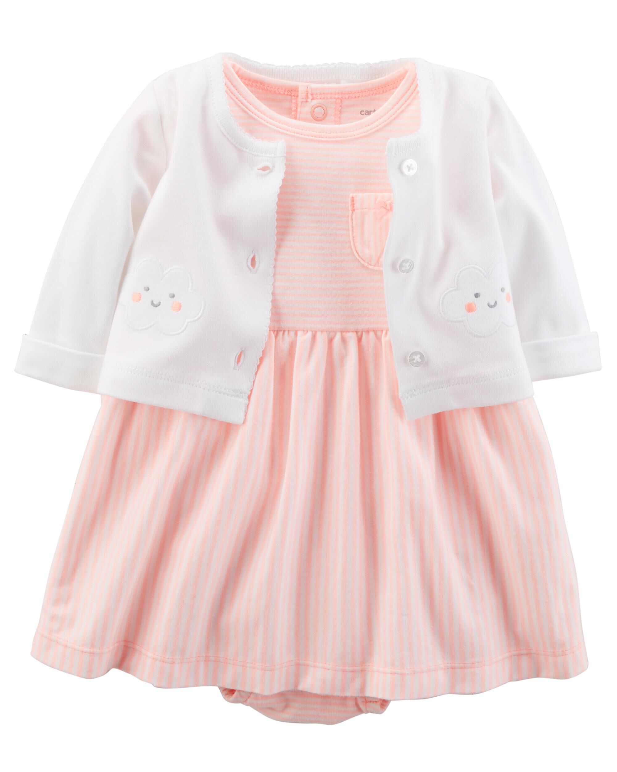 dress and cardigan set