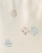 Baby Boy 4-Pack Milk & Cookies Long-Sleeve Multipack Bodysuits, image 3 of 6 slides