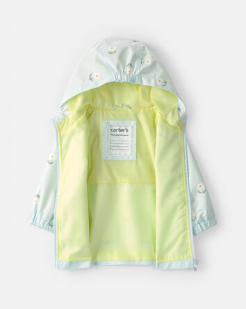 B&eacute;b&eacute; fille - Imperm&eacute;able &agrave; fleurs qui changent de couleur - Bleu, 