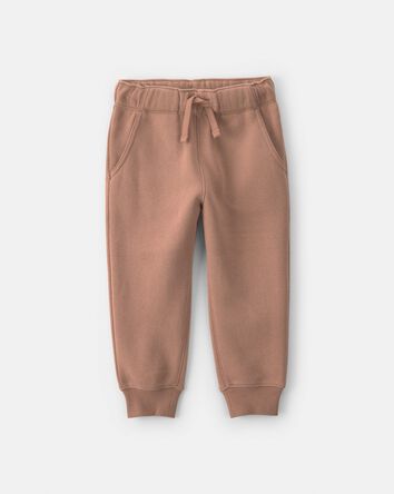 Toddler Boy Fleece Joggers - Brown, 