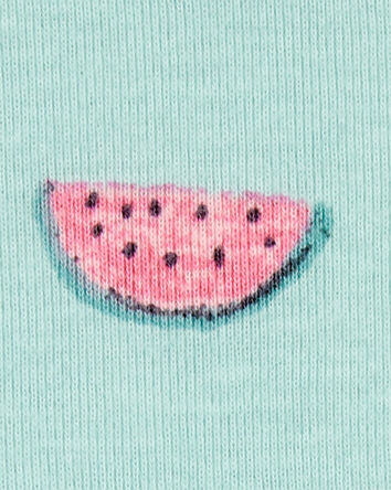 Toddler 4-Piece Watermelon Print 100% Snug Fit Cotton Pyjamas, 