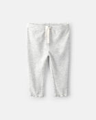 Baby Girl Rib Pull-On Leggings - Grey, image 1 of 4 slides