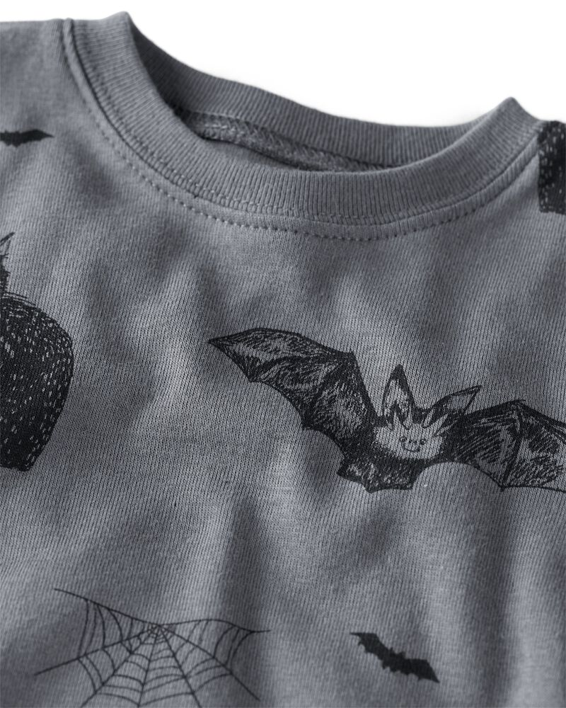 Baby Organic Cotton Pyjamas in Spooky Shadow Print, image 2 of 5 slides