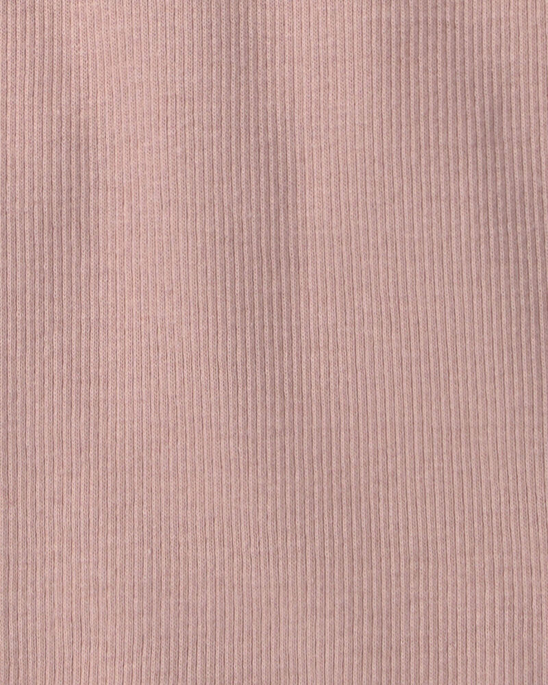 Baby Girl 3-Pack Organic Cotton Rib Slim Fit Tops, image 5 of 5 slides