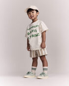 Tout-petit - T-shirt &agrave; manches chauve-souris &laquo;Permanent Grass Stains&raquo; - Cr&egrave;me, image 3 sur 6 diapositives