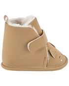 Faux Fur Animal Bootie Baby Shoes, image 2 of 7 slides