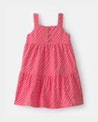B&eacute;b&eacute; fille - Robe &agrave; &eacute;tages motif &agrave; carreaux - Rouge, image 1 sur 4 diapositives