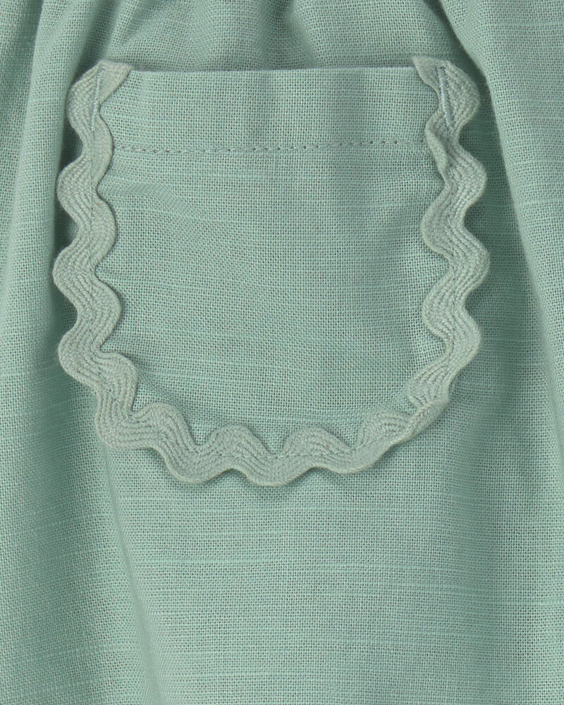 B&eacute;b&eacute; fille - Jupe-short avec poches - Vert, image 3 sur 3 diapositives