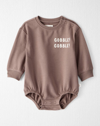 Baby Organic Cotton Gobble Gobble French Terry Bubble , 