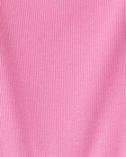 Girls Long Sleeve Cotton Dress - Pink, image 3 of 4 slides