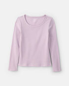 Girls Long-Sleeve Top - Purple, image 1 of 3 slides