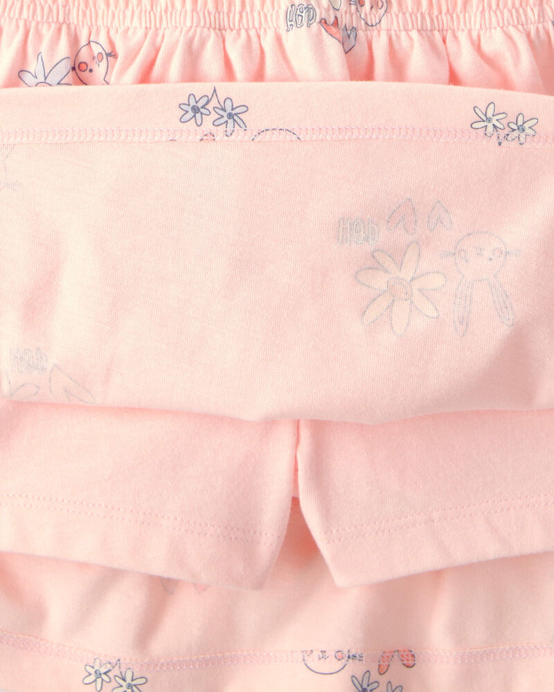 Toddler Girl 2-Piece Easter 'So Very Hoppy' French Terry Top & Skort Set - Pink, image 3 of 6 slides