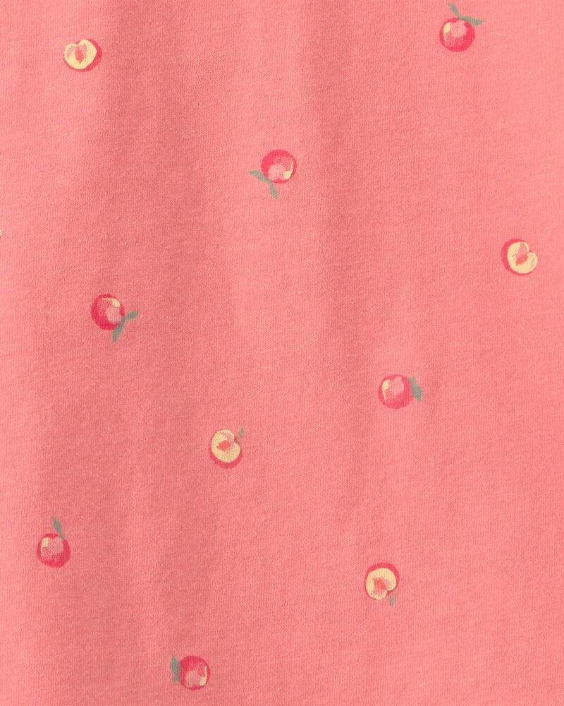 Toddler Girl Peaches Tee - Orange, image 2 of 3 slides