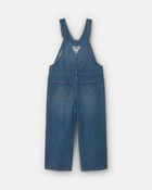 Toddler Girl Wide-Leg Overalls - Medium Wash, image 2 of 4 slides
