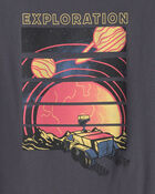 Boys Space Exploration Graphic Tee - Grey, image 2 of 3 slides