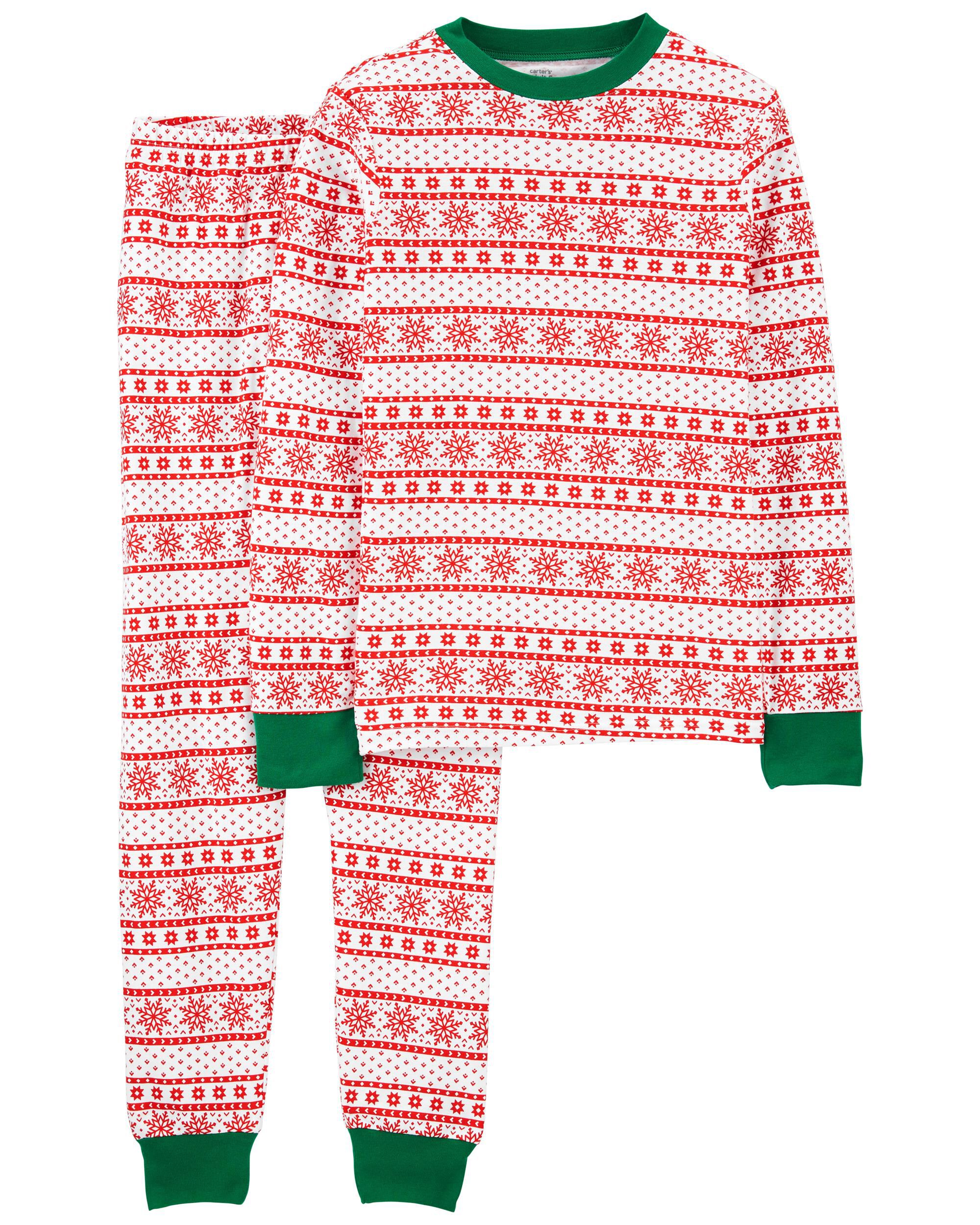 Carters christmas pajamas 2021 best sale