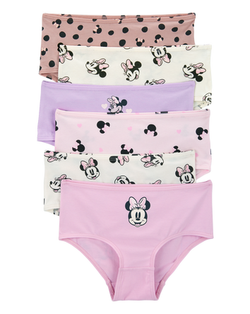 Kid 6-Pack Minnie Mouse Stretch Cotton Underwear, 