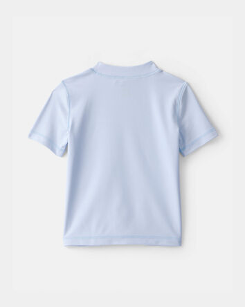 Tout-petit gar&ccedil;on - Maillot dermoprotecteur &agrave; manches courtes, baleine - Bleu, 